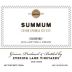 Evening Land Seven Springs Vineyard Summum Chardonnay 2017 Front Label