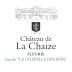 Chateau de la Chaize Fleurie Chapelle des Bois 2023 Front Label