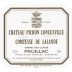 Chateau Pichon Longueville Comtesse de Lalande (Wine Stained Label) 1998 Front Label