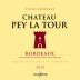 Chateau Pey La Tour 2020 Front Label