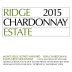 Ridge Santa Cruz Mountains Chardonnay 2015 Front Label