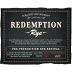 Redemption Rye Whiskey Front Label