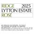 Ridge Lytton Estate Rose 2025 Front Label