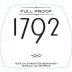 Barton 1792 Full Proof Kentucky Straight Bourbon Whiskey Front Label
