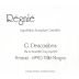 Domaine Georges Descombes Regnie Vieilles Vignes 2020 Front Label