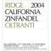 Ridge Oltranti Zinfandel 2004 Front Label