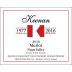 Keenan Napa Valley Merlot (375ML half-bottle) 2016 Front Label