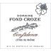 Domaine Fond Croze Cotes du Rhone Cuvee Confidence 2020 Front Label