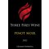 Three Fires Wine Pinot Noir 2012 Front Label