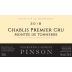 Charlene & Laurent Pinson Chablis Montee de Tonnerre Premier Cru 2018 Front Label