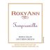RoxyAnn Tempranillo 2013 Front Label