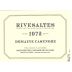 Domaine Casenobe Rivesaltes 1972 Front Label