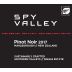 Spy Valley Pinot Noir 2017 Front Label