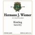 Hermann J. Wiemer Semi-Dry Riesling 2017 Front Label