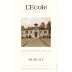 L'Ecole 41 Walla Walla Valley Estate Merlot 2019 Front Label
