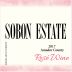 Sobon Estate Rose 2017 Front Label