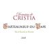 Domaine de Cristia Chateauneuf-du-Pape 2019 Front Label