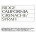 Ridge Lytton Estate Vineyard Grenache/Syrah 2003 Front Label