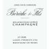 Bereche & Fils Le Cran Ludes Premier Cru 2015 Front Label