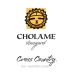 Cholame Vineyard Cross Country 2011 Front Label