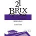 21 Brix Winery Riesling 2013 Front Label