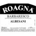 Roagna Barbaresco Albesani 2020 Front Label