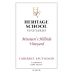 Heritage School Vineyards Missiaen's Hillside Vineyard Cabernet Sauvignon 2017 Front Label