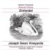Joseph Swan Bastoni Zinfandel 2014 Front Label