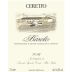 Ceretto Barolo 2016 Front Label