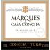 Concha y Toro Marques de Casa Concha Carmenere 2016 Front Label