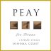 Peay Vineyards Les Titans Estate Syrah 2021 Front Label