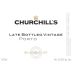 Churchill's Late Bottled Vintage Port 2015 Front Label