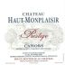 Chateau Haut-Monplaisir Cahors Prestige 2011 Front Label