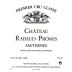 Chateau Rabaud Promis Sauternes 2000 Front Label