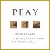 Peay Vineyards Pomarium Estate Pinot Noir 2022 Front Label
