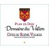 Domaine du Vallon Cotes du Rhone Villages Plan de Dieu 2012 Front Label