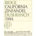 Ridge Dusi Ranch Zinfandel 1994 Front Label