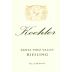 Koehler Winery Riesling 2016 Front Label