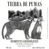 Roberto Henriquez Tierra de Pumas 2021 Front Label