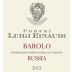 Luigi Einaudi Barolo Bussia 2015 Front Label