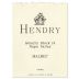 Hendry Malbec 2022 Front Label