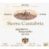 Sierra Cantabria Rioja Reserva 1999 Front Label
