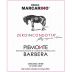 Paolo Marcarino Zero In Condotta Piemonte Barbera 2017 Front Label