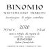 Azienda Agricola Binomio Montepulciano d'Abruzzo Riserva 2020 Front Label
