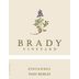 Brady Vineyard Zinfandel 2018 Front Label