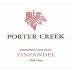Porter Creek Sonoma County Old Vine Zinfandel 2019 Front Label