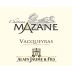 Alain Jaume Chateau Mazane Vacqueyras 2015 Front Label