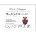 Louis Chevallier Macon Villages 2016 Front Label