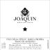 Joaquin Fiano di Avellino Vino della Stella 2019 Front Label