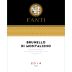 Fanti Brunello di Montalcino 2014 Front Label
